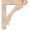 Ekena Millwork Merced Arts and Crafts Smooth Bracket w/ Offset Brace, Douglas Fir, 7 1/2"W x 34"D x 38"H BKT0806X34X38MRC03SDF - alternate 4